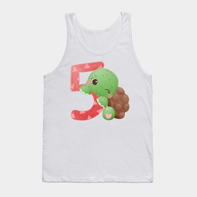 Number 5 Tank Top by O2Graphic